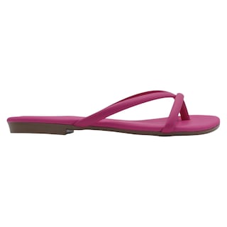 Foto 2 | Sandalias De Piso Exterior Piel Vegana Color Rosa Para Mujer De Rbbasics