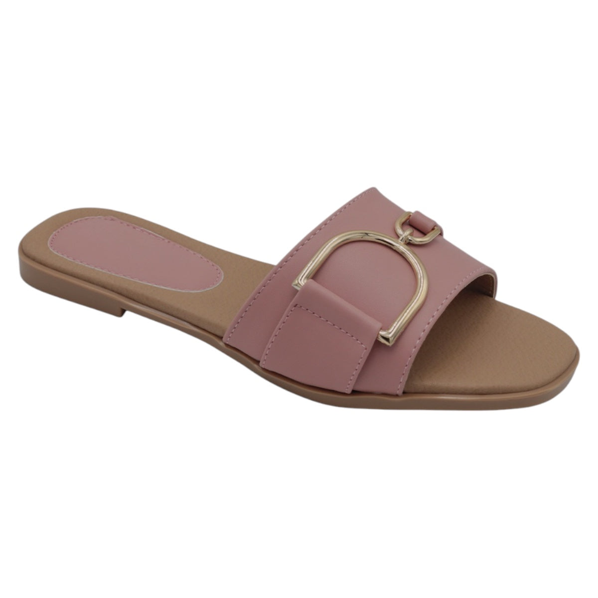 Foto 2 pulgar | Sandalias De Piso Exterior Piel Vegana Color Rosa Para Mujer De Rbcollection