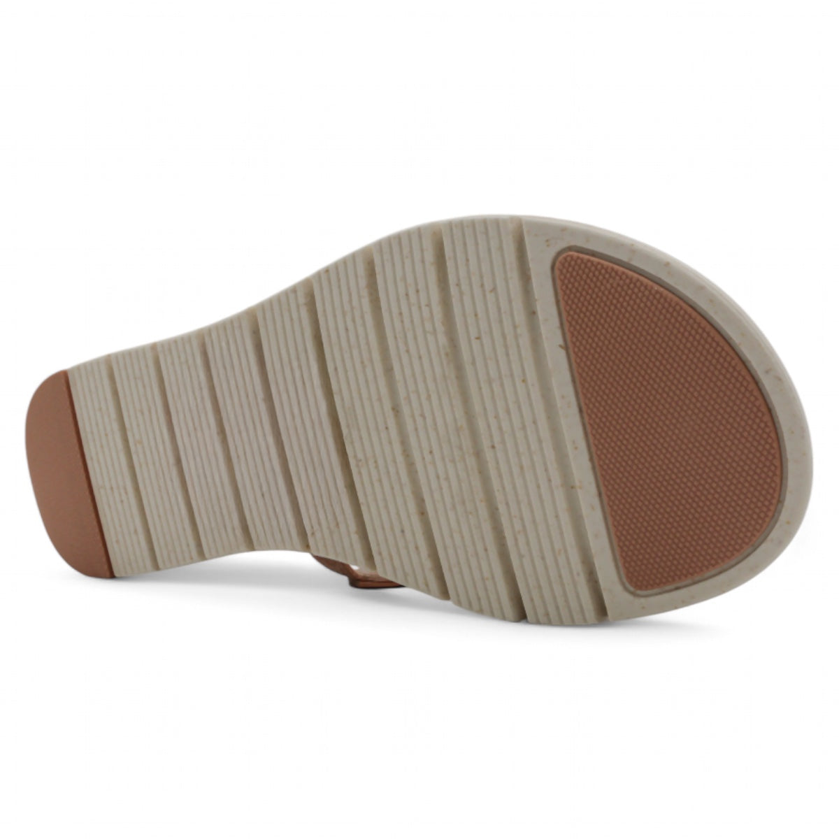 Foto 5 pulgar | Sandalias De Piso Exterior Piel Vegana Color Beige  Para Mujer De Rbcollection