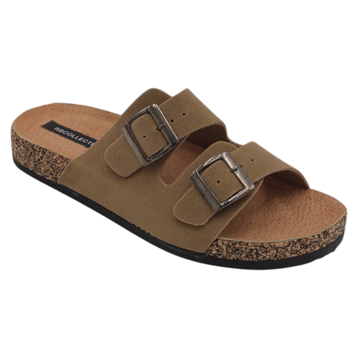 Foto 2 pulgar | Sandalias De Piso Exterior Piel Vegana Color Café Para Mujer De Rbcollection