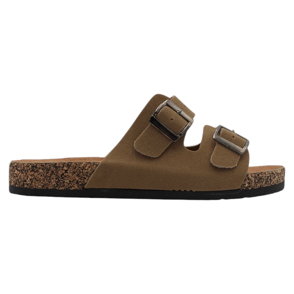 Foto 2 | Sandalias De Piso Exterior Piel Vegana Color Café Para Mujer De Rbcollection