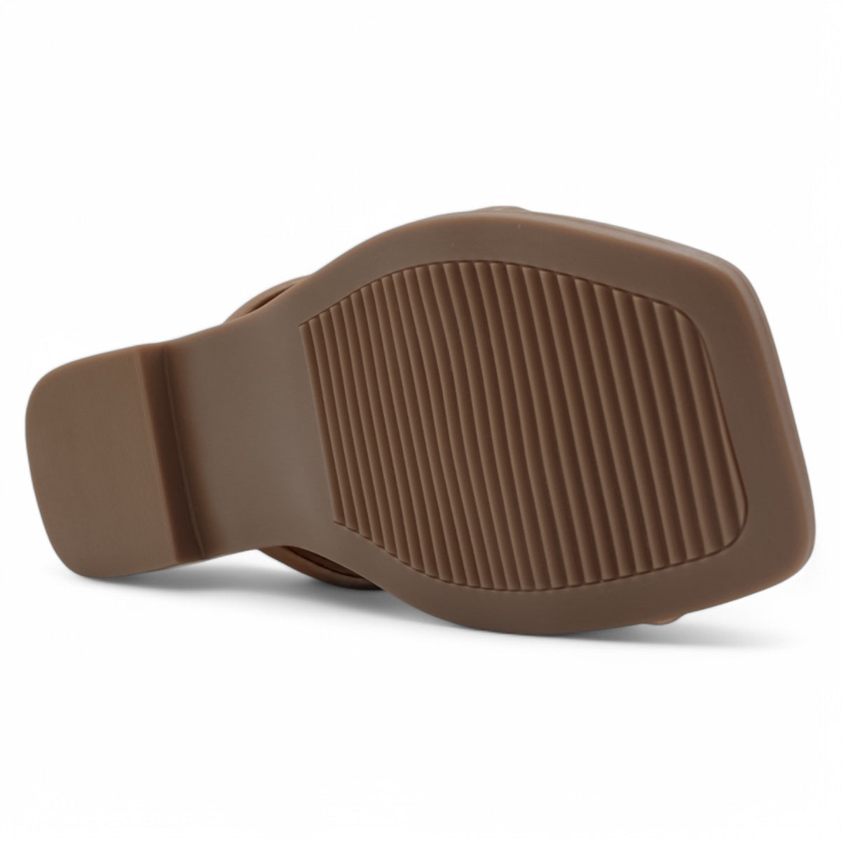 Foto 5 pulgar | Sandalias De Piso Exterior Piel Vegana Color Café Para Mujer De Rbbasics