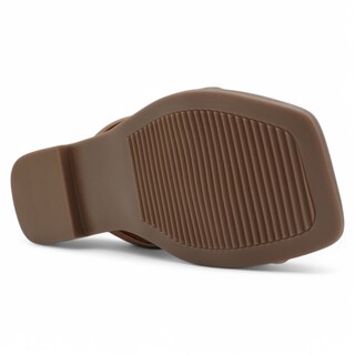 Foto 4 | Sandalias De Piso Exterior Piel Vegana Color Café Para Mujer De Rbbasics