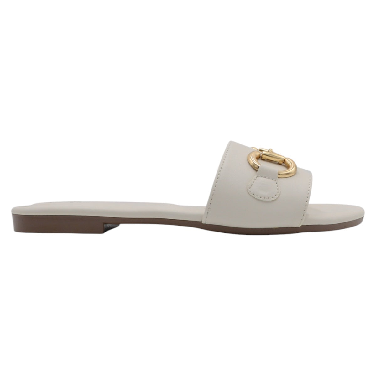 Foto 3 pulgar | Sandalias De Piso Exterior Piel Vegana Color Blanco Para Mujer De Rbbasics