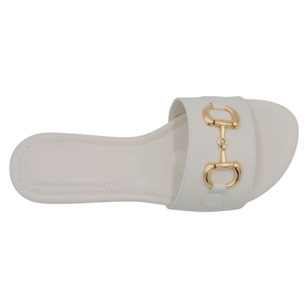 Foto 4 pulgar | Sandalias De Piso Exterior Piel Vegana Color Blanco Para Mujer De Rbbasics