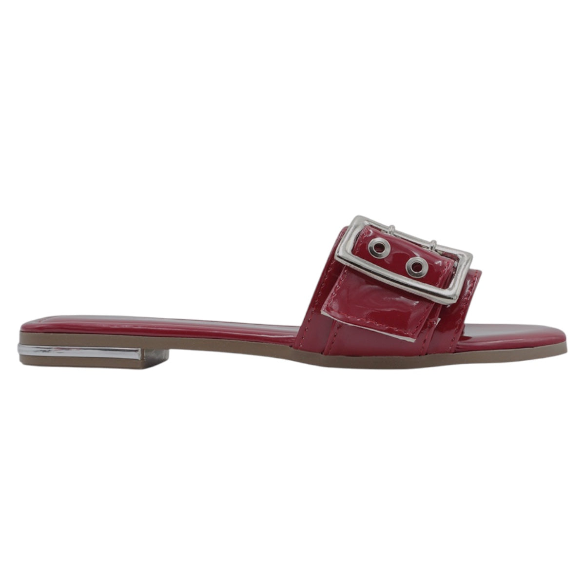 Foto 3 pulgar | Sandalias De Piso Exterior Charol Color Rojo Para Mujer De Rbbasics