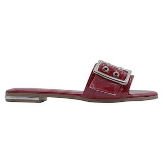 Foto 2 | Sandalias De Piso Exterior Charol Color Rojo Para Mujer De Rbbasics