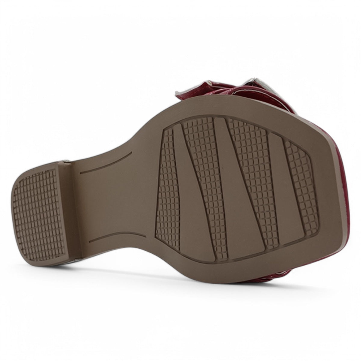 Foto 5 pulgar | Sandalias De Piso Exterior Charol Color Rojo Para Mujer De Rbbasics