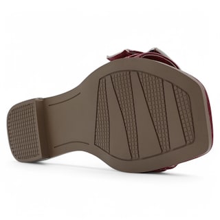 Foto 4 | Sandalias De Piso Exterior Charol Color Rojo Para Mujer De Rbbasics