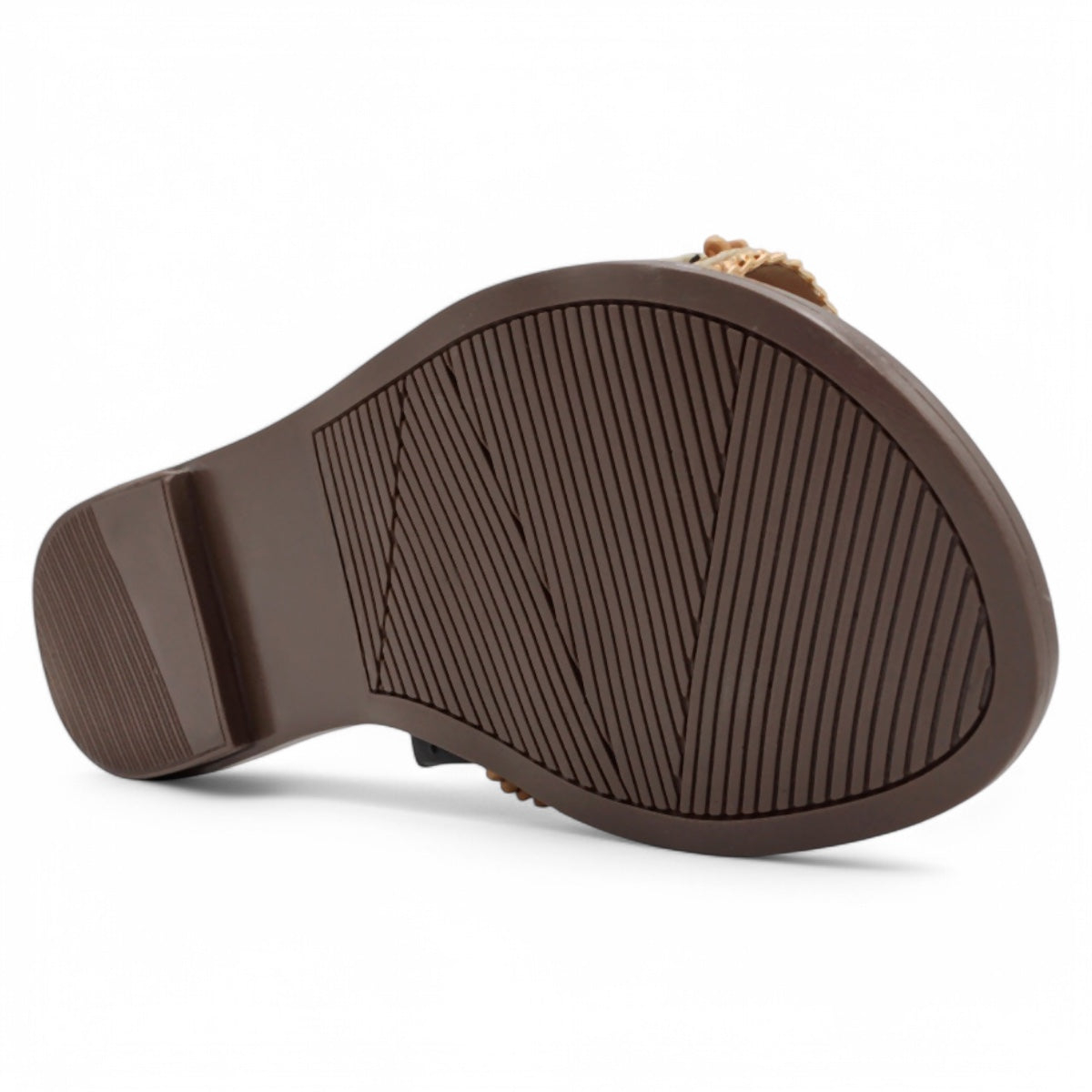 Foto 4 | Sandalias De Piso Exterior Textil Color Beige  Para Mujer De Rbcollection