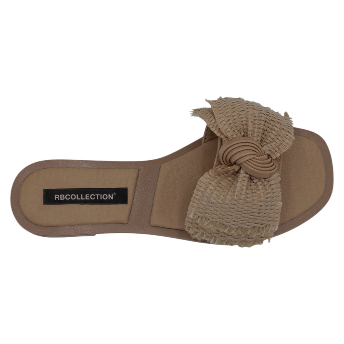 Foto 4 pulgar | Sandalias De Piso Exterior Piel Vegana Color Café Para Mujer De Rbcollection