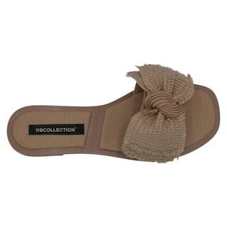 Foto 3 | Sandalias De Piso Exterior Piel Vegana Color Café Para Mujer De Rbcollection