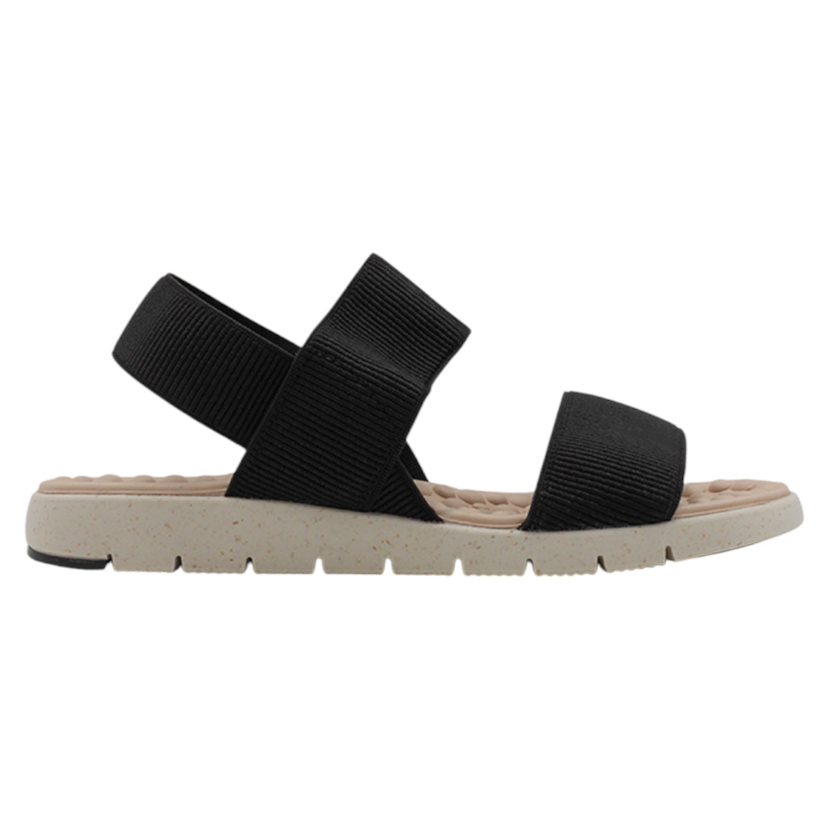 Foto 2 | Sandalias De Piso Exterior Textil Color Negro Para Mujer De Rbcollection