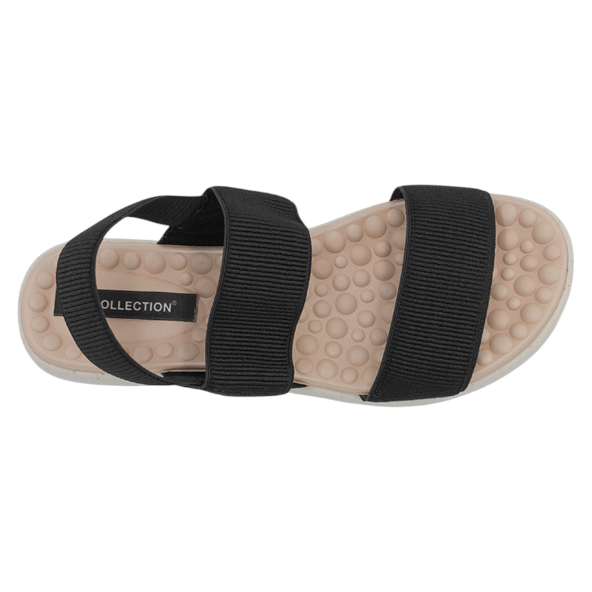 Foto 3 | Sandalias De Piso Exterior Textil Color Negro Para Mujer De Rbcollection