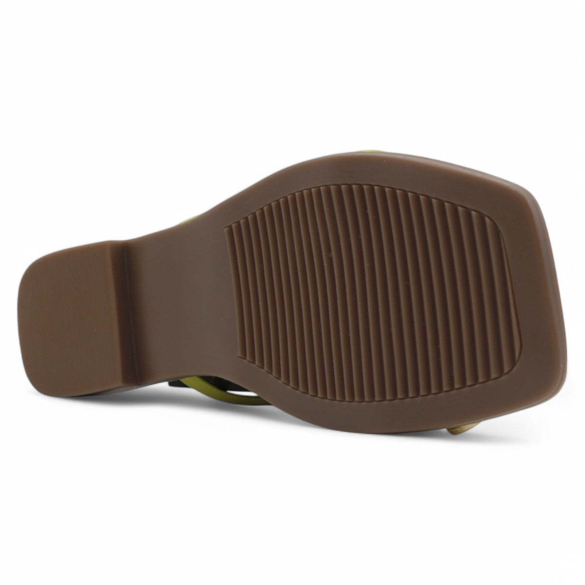 Foto 5 pulgar | Sandalias De Piso Exterior Piel Vegana Color Verde Para Mujer De Rbbasics