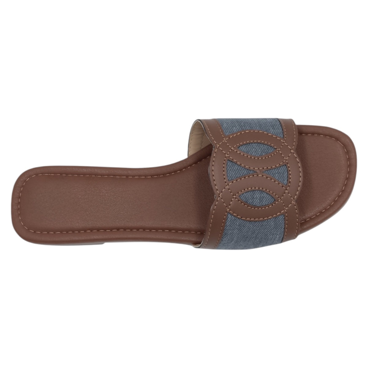 Foto 4 pulgar | Sandalias De Piso Exterior Textil Color Azul Para Mujer De Rbbasics