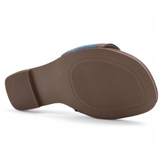 Foto 4 | Sandalias De Piso Exterior Textil Color Azul Para Mujer De Rbbasics