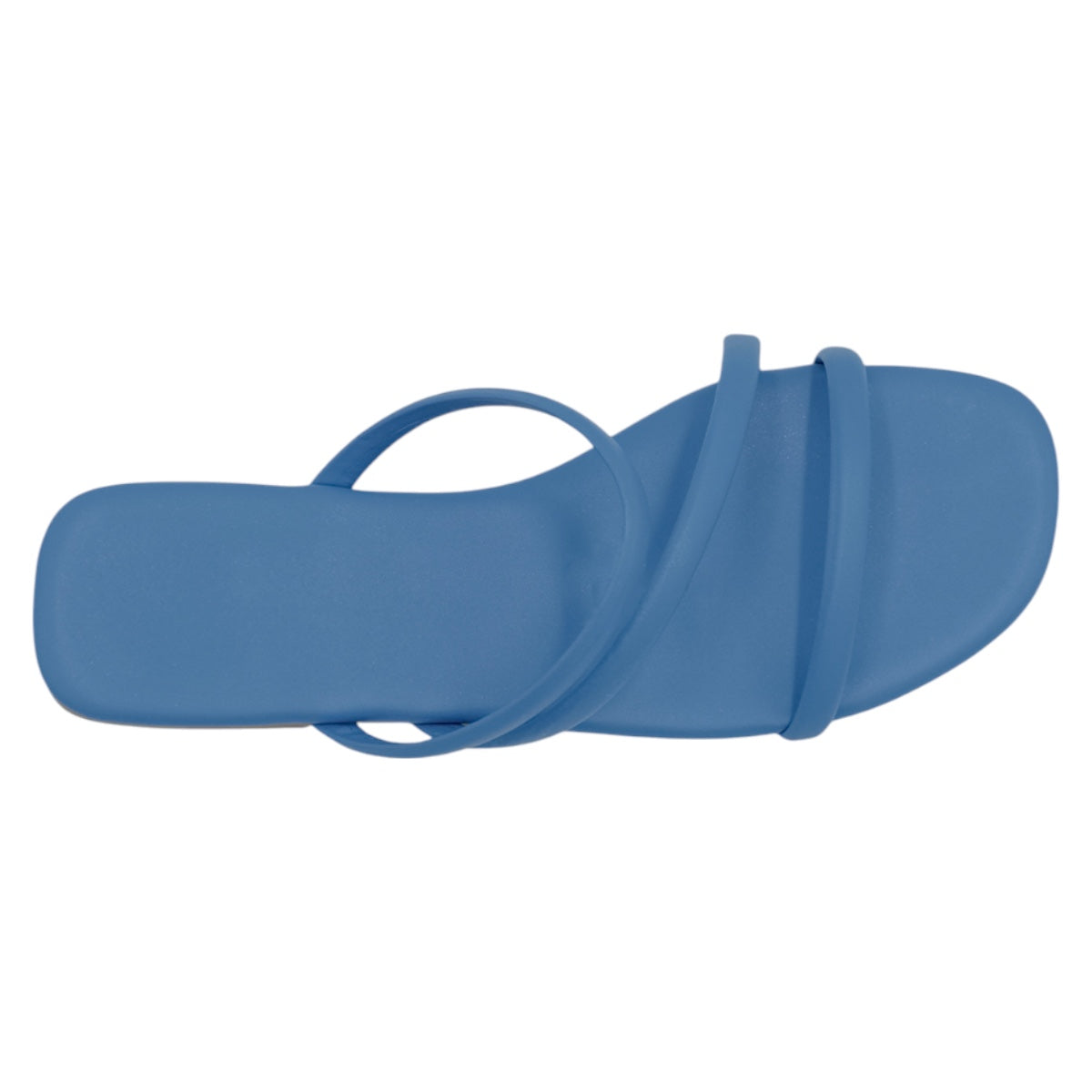 Foto 4 pulgar | Sandalias De Piso Exterior Piel Vegana Color Azul Para Mujer De Rbbasics