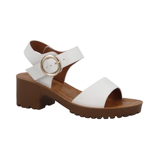 Foto 2 | Zapatillas Vosse Mujer Correas Tacones Hebillas Blanco