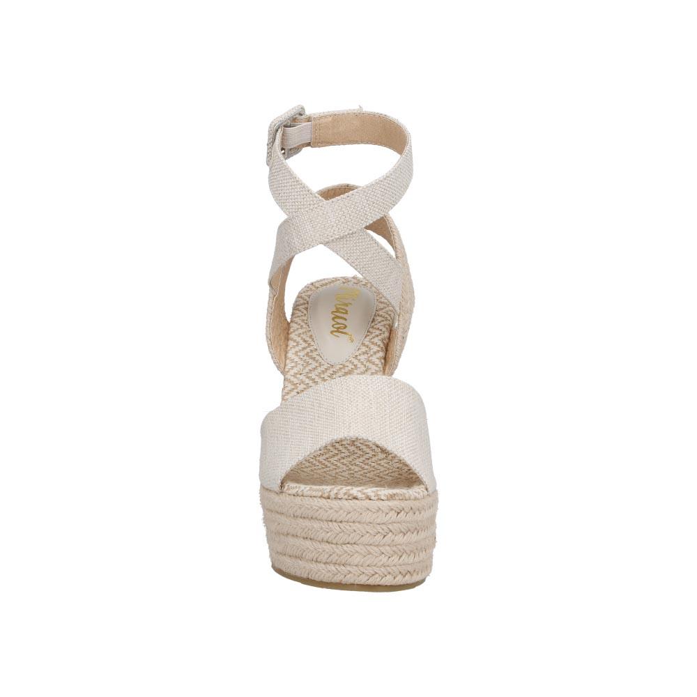 Foto 5 pulgar | Sandalia Dama Miracol By Mama Lola Casual Plataforma Beige
