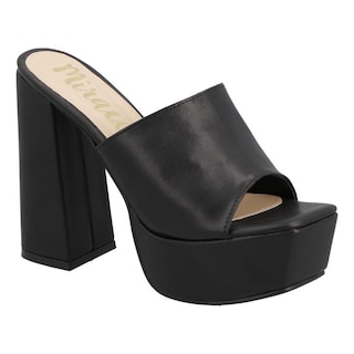 Foto 1 | Zapatilla Plataforma Mujer Miracol By Mama Lola Tacón Casual Negro