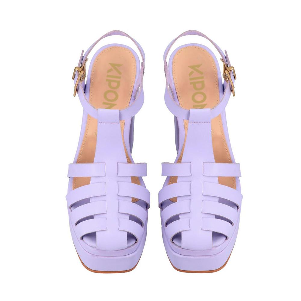 Foto 3 pulgar | Tacones Plataforma Kipon Ligeros Violeta Oscuro para Mujer