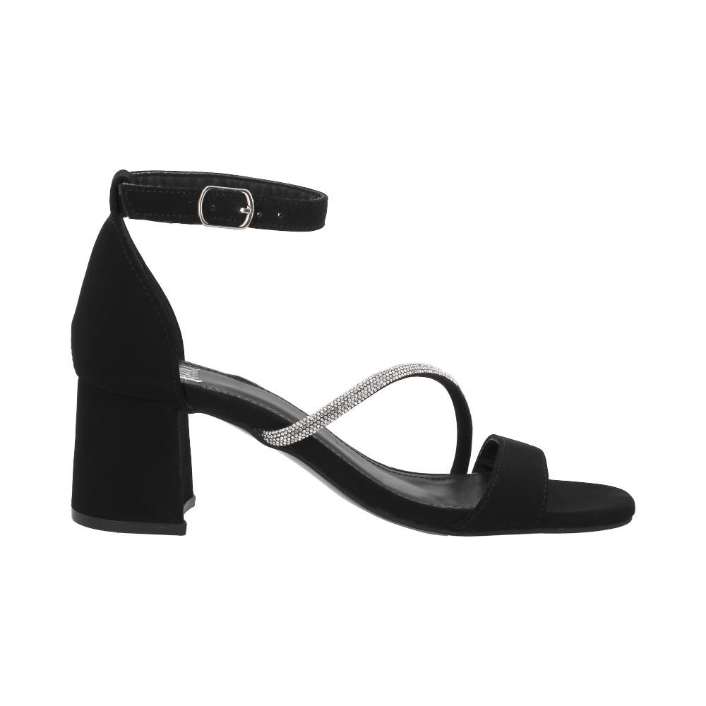 Foto 2 pulgar | Sandalia Head Over Heels Tacón Cuadrado Formales Negras para Mujer
