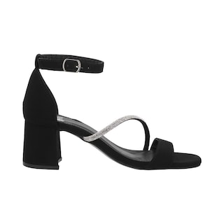 Foto 1 | Sandalia Head Over Heels Tacón Cuadrado Formales Negras para Mujer