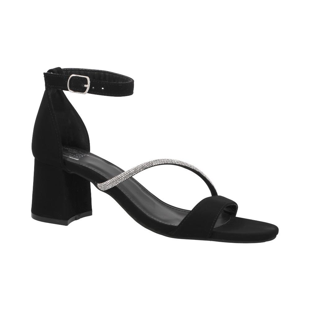 Foto 3 pulgar | Sandalia Head Over Heels Tacón Cuadrado Formales Negras para Mujer
