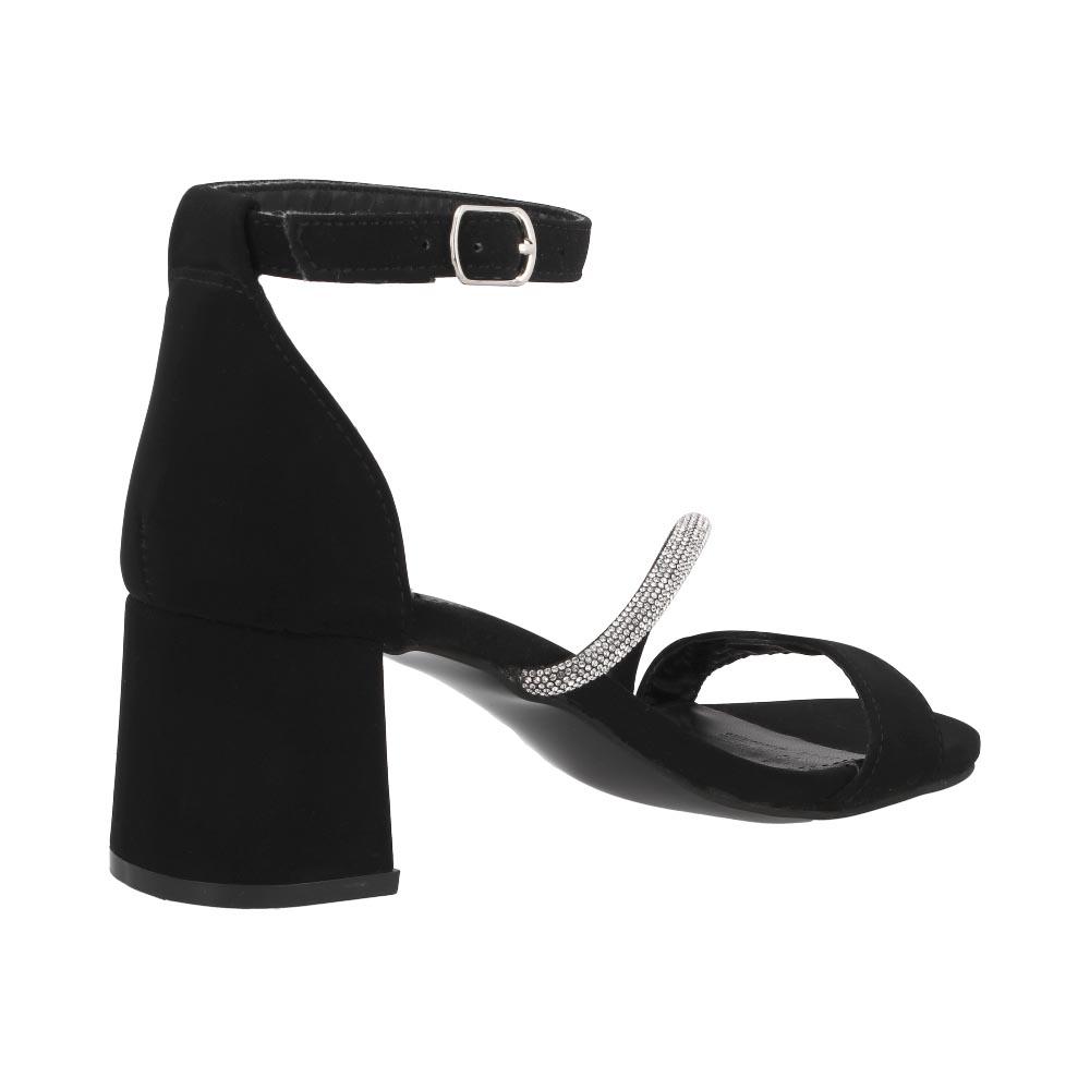 Foto 4 pulgar | Sandalia Head Over Heels Tacón Cuadrado Formales Negras para Mujer