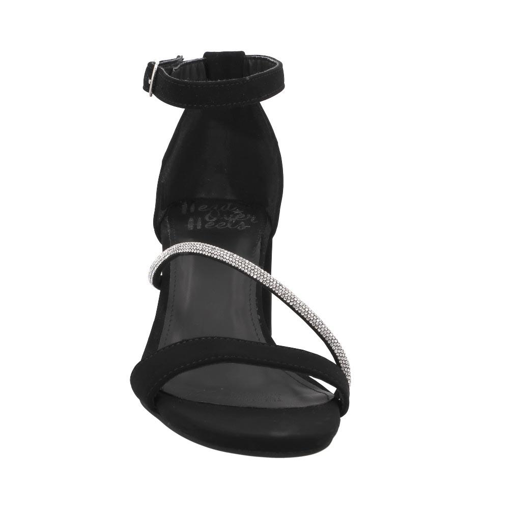 Foto 5 pulgar | Sandalia Head Over Heels Tacón Cuadrado Formales Negras para Mujer