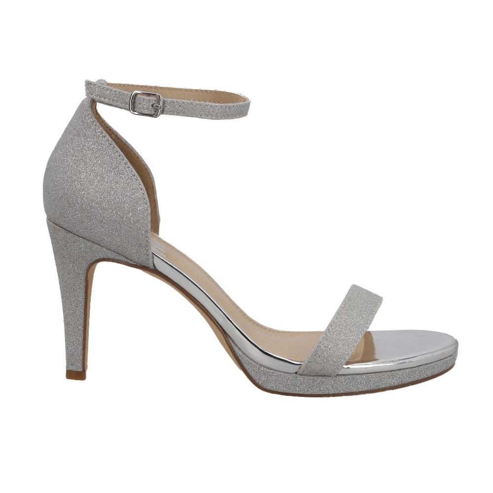 Zapatilla Mujer Head Over Heels Fiesta Comodas Moda Plateado