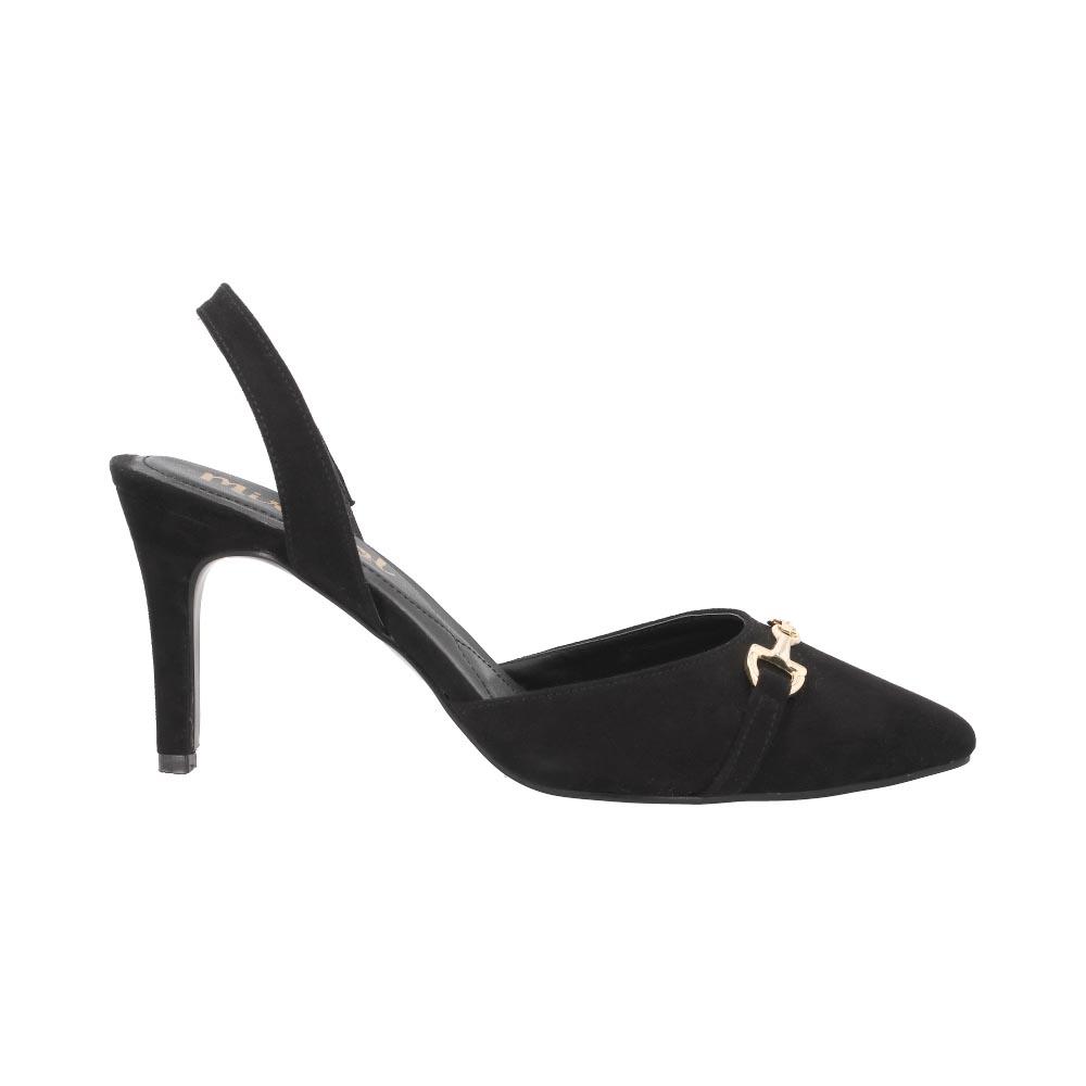 Sandalia Miracol By Mama Lola Cómoda Tacón de Vestir Negras para Mujer