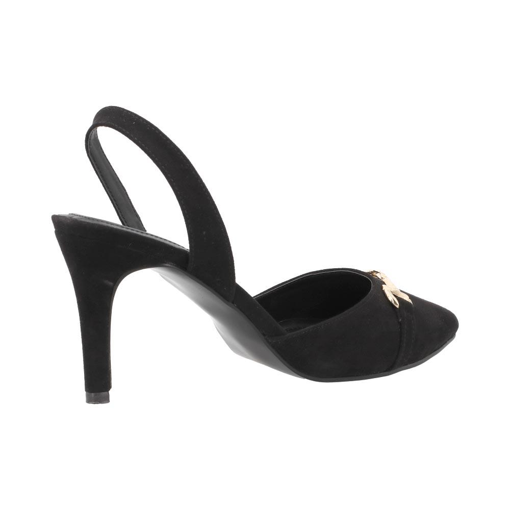 Foto 4 pulgar | Sandalia Miracol By Mama Lola Cómoda Tacón de Vestir Negras para Mujer