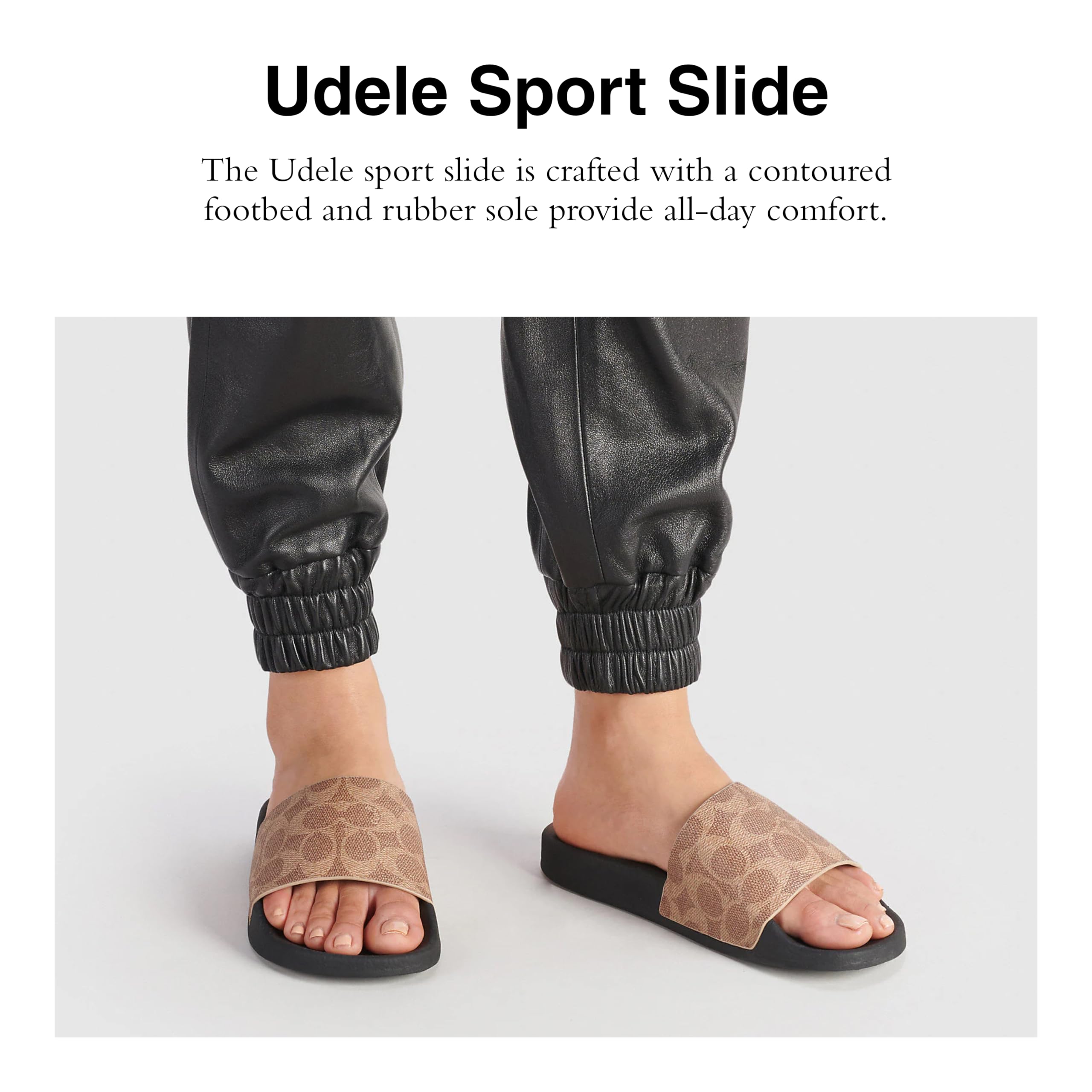 Foto 3 pulgar | Sandalias Coach Udele Coated Canvas para Mujer - Venta Internacional