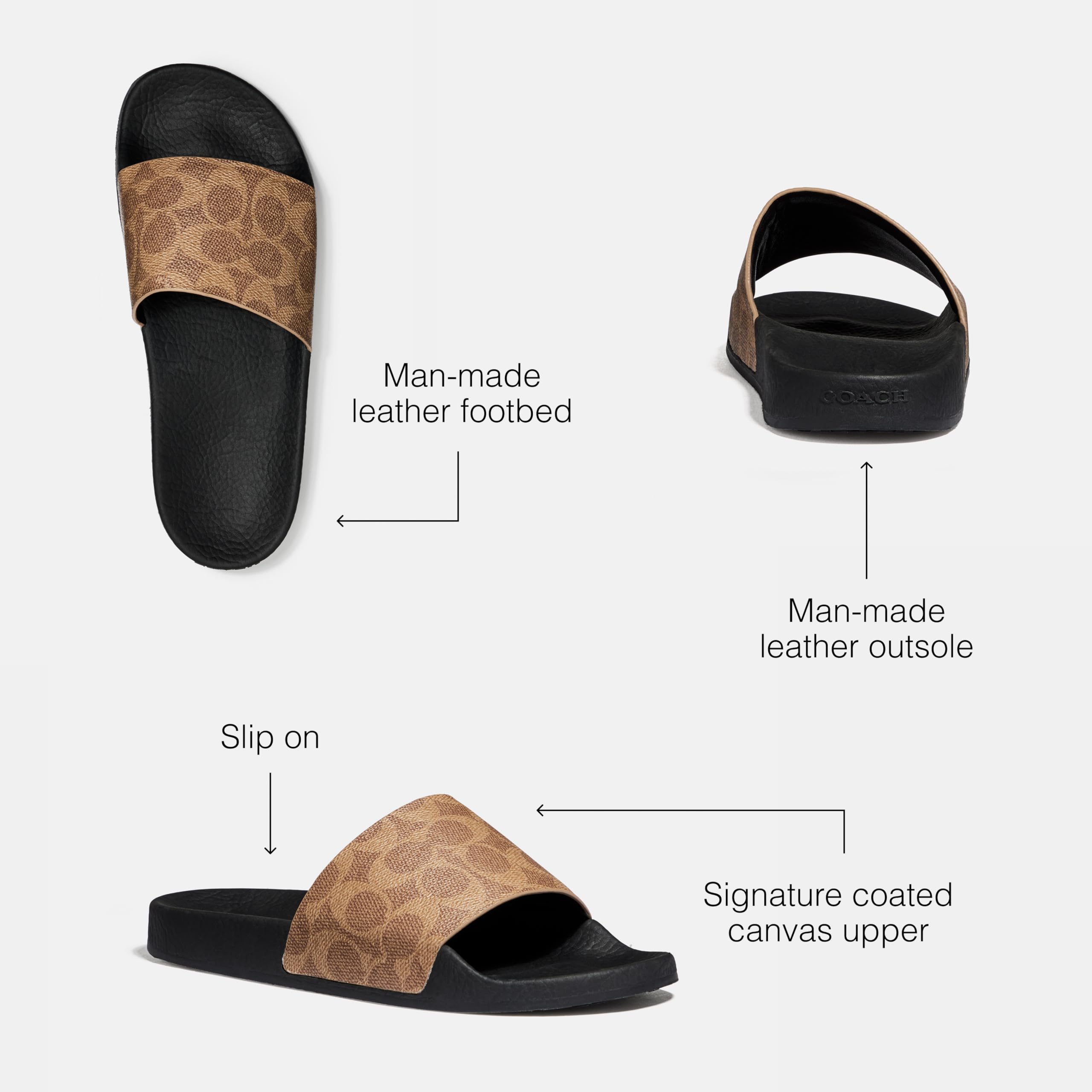 Foto 4 pulgar | Sandalias Coach Udele Coated Canvas para Mujer - Venta Internacional