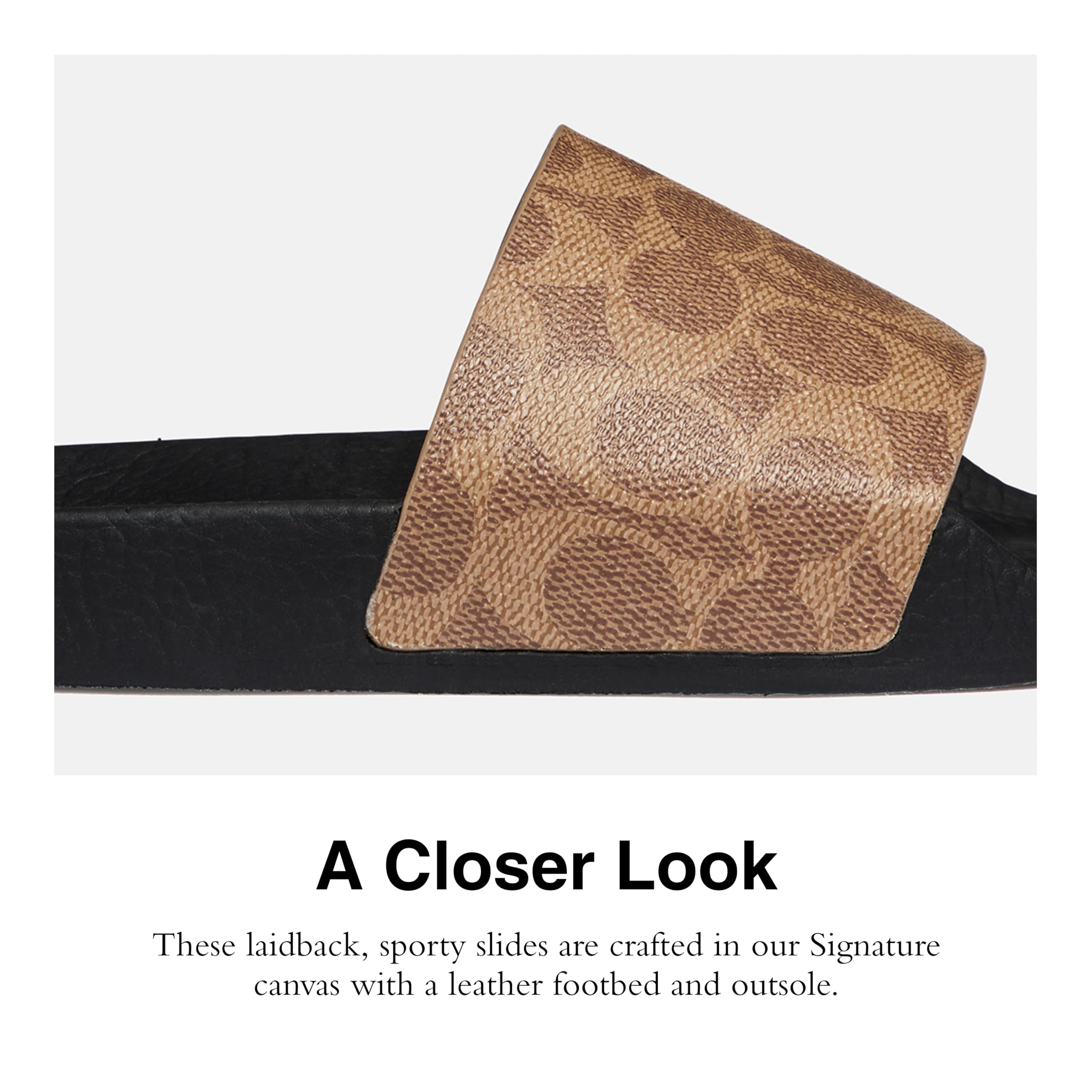 Foto 4 | Sandalias Coach Udele Coated Canvas para Mujer - Venta Internacional