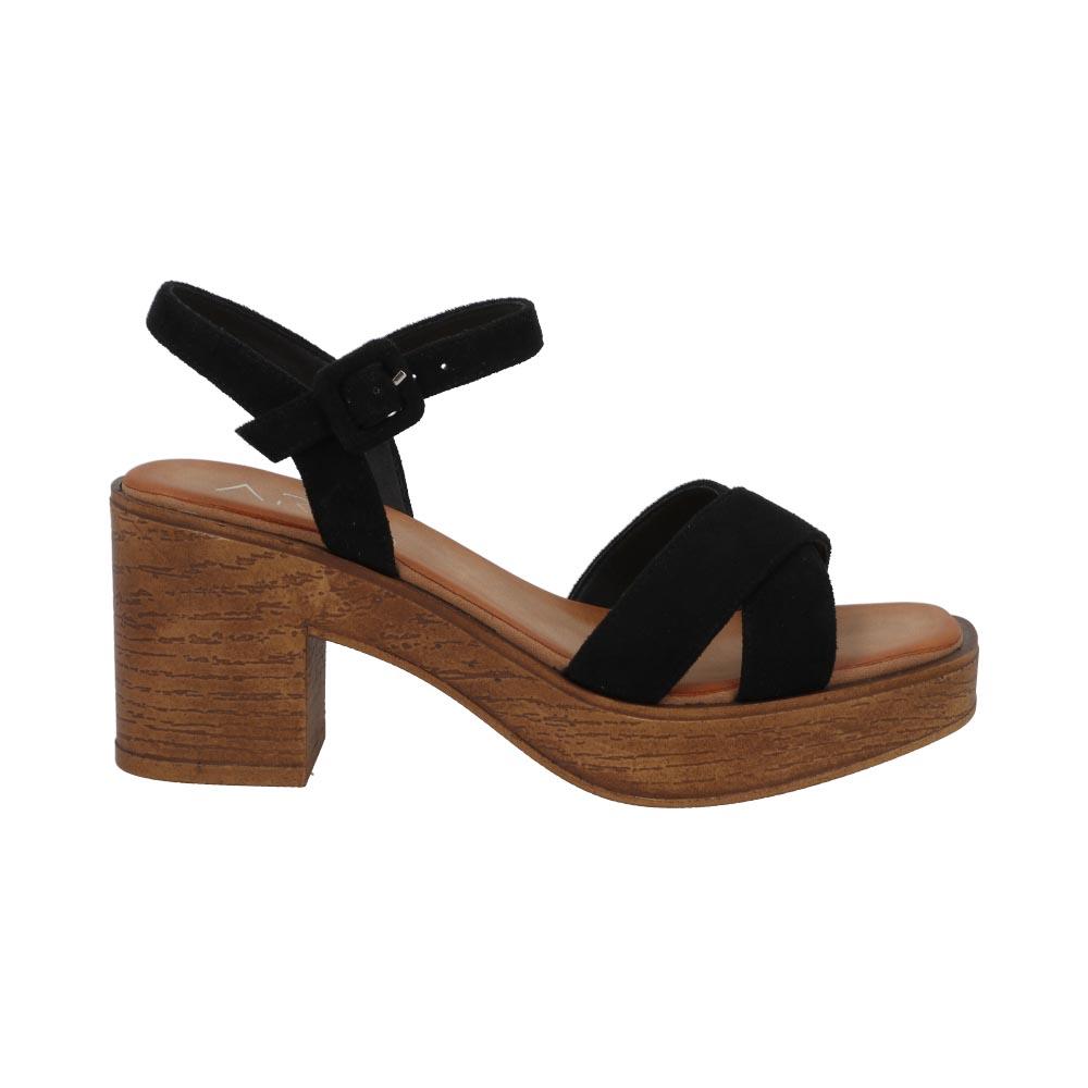 Foto 1 | Sandalias Comodas Aria By Eh! Mujer Dama Casual Negro