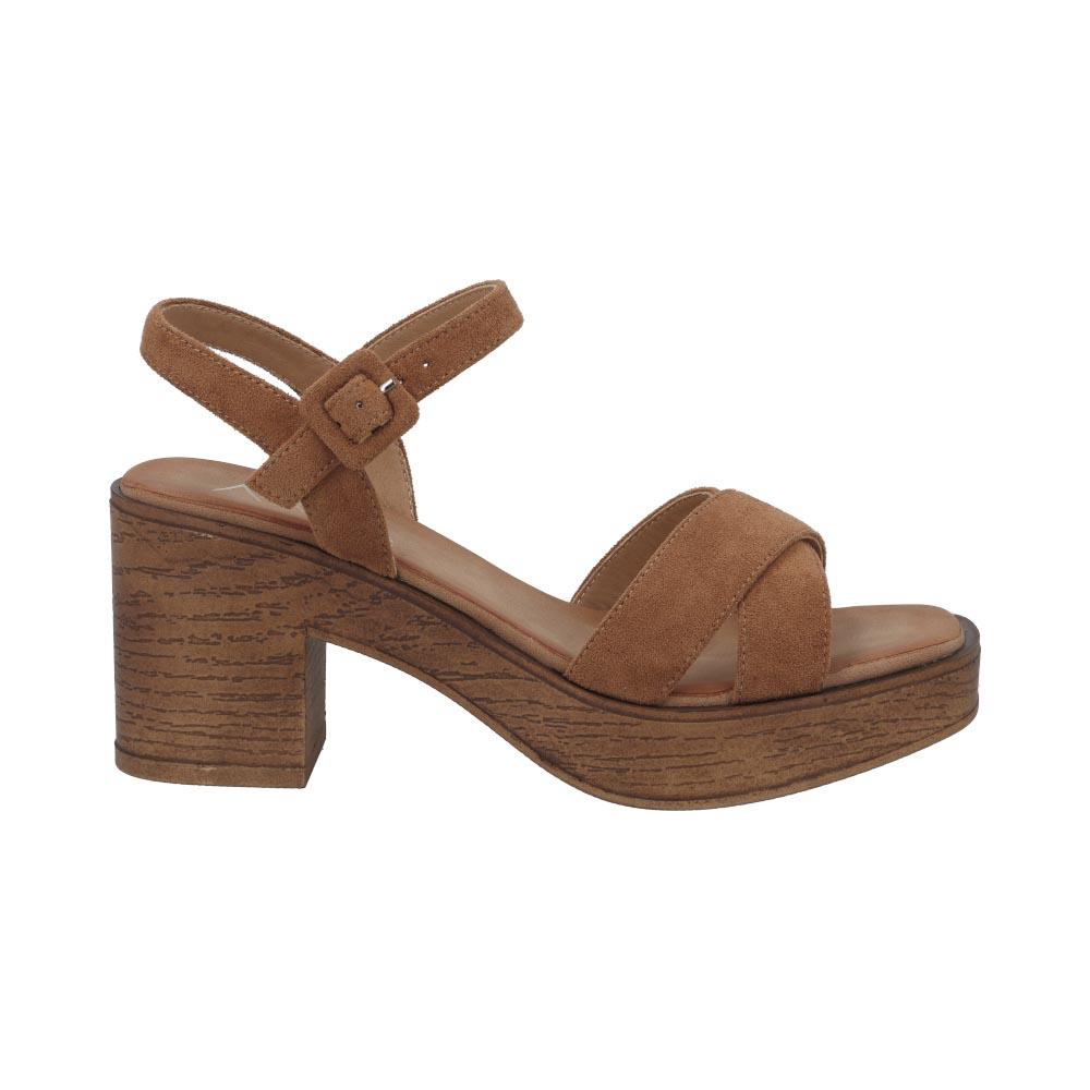 Sandalias Altas Mujer Aria By Eh! Cómodas Café para Mujer