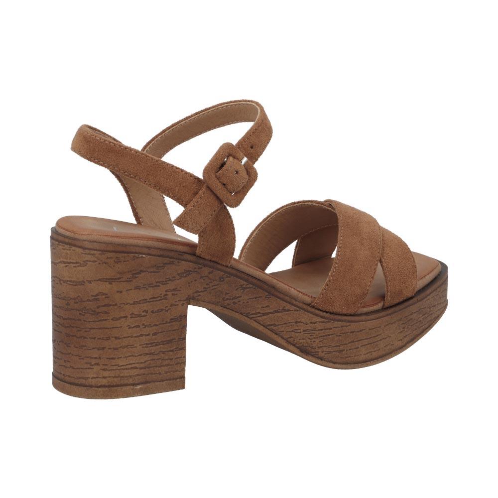 Foto 3 | Sandalias Altas Mujer Aria By Eh! Cómodas Café para Mujer