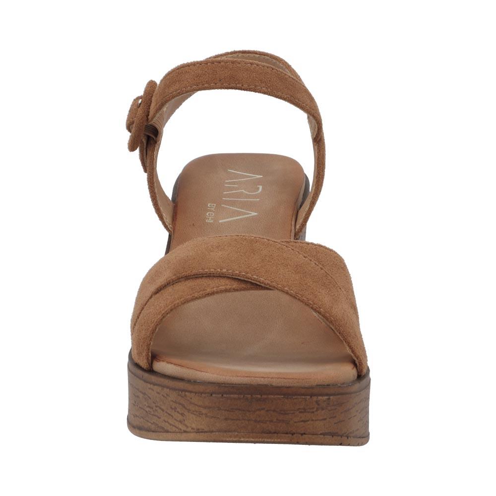Foto 4 | Sandalias Altas Mujer Aria By Eh! Cómodas Café para Mujer