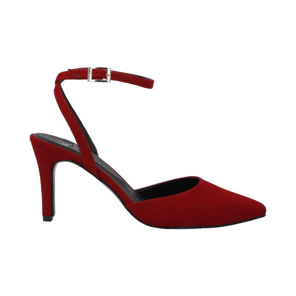 Foto 1 | Zapatillas Mujer Miracol By Mama Lola Con Tacón Ajustable Rojo
