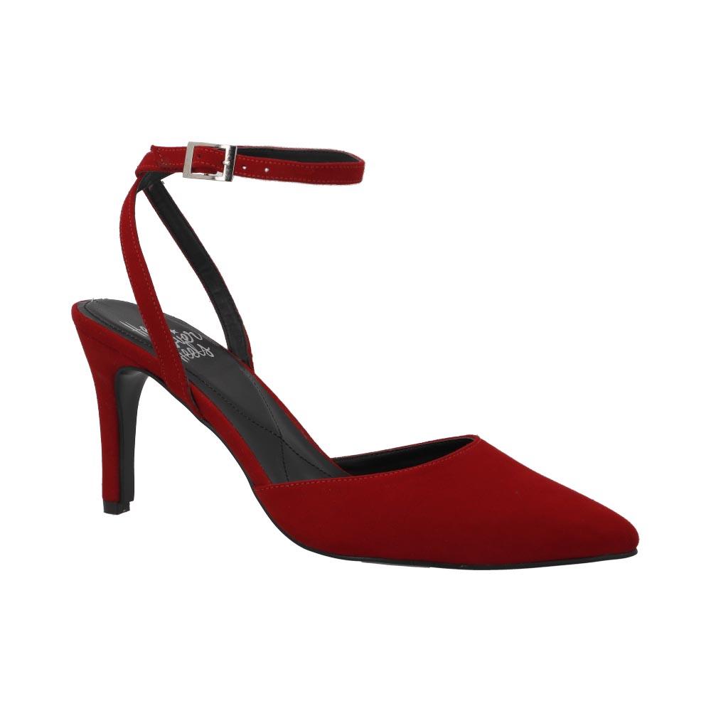 Foto 2 | Zapatillas Mujer Miracol By Mama Lola Con Tacón Ajustable Rojo