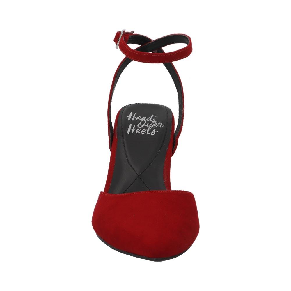 Foto 4 | Zapatillas Mujer Miracol By Mama Lola Con Tacón Ajustable Rojo