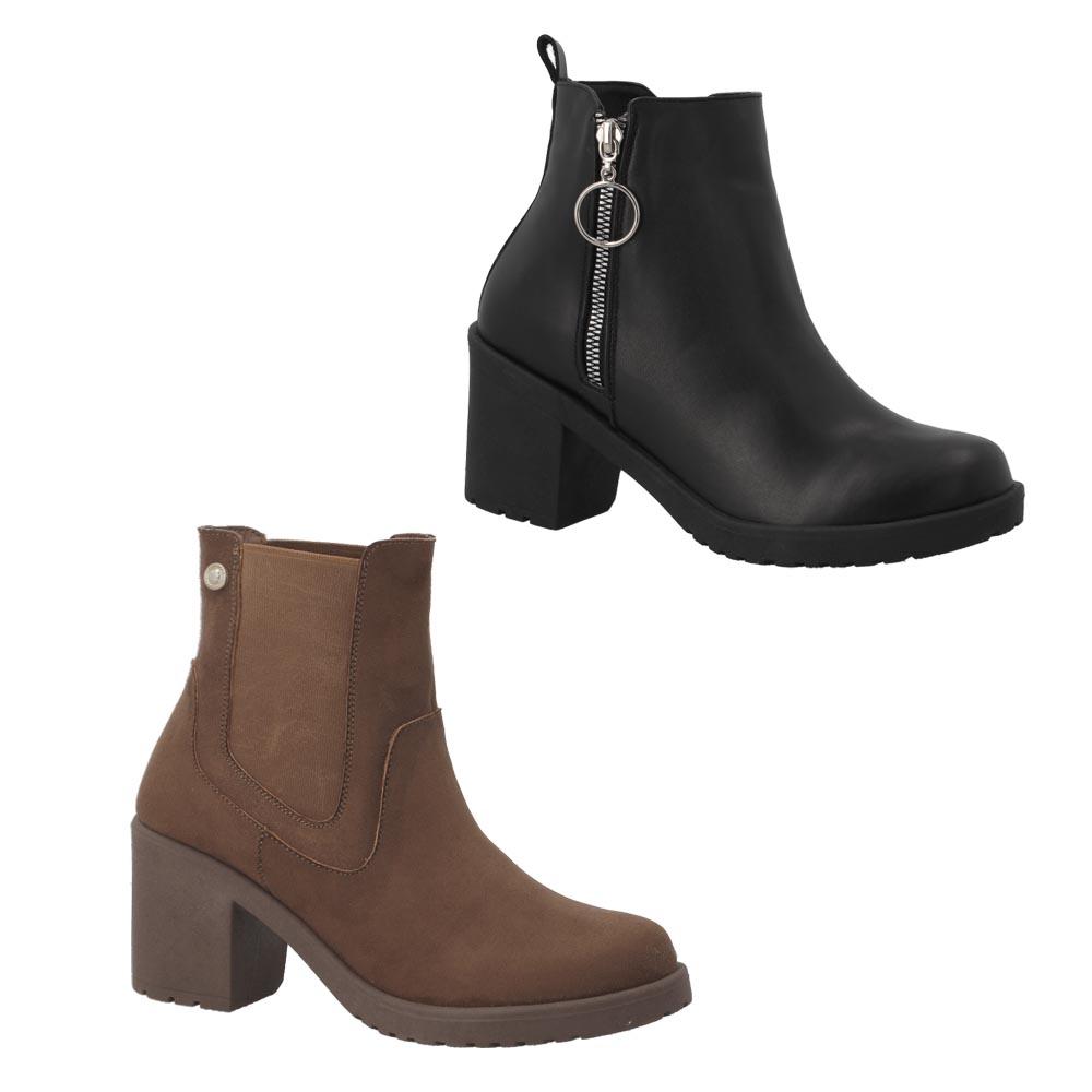Foto 3 pulgar | Botas Uh Lulu By Eh! Mujer Duo Pack Comodas Negro