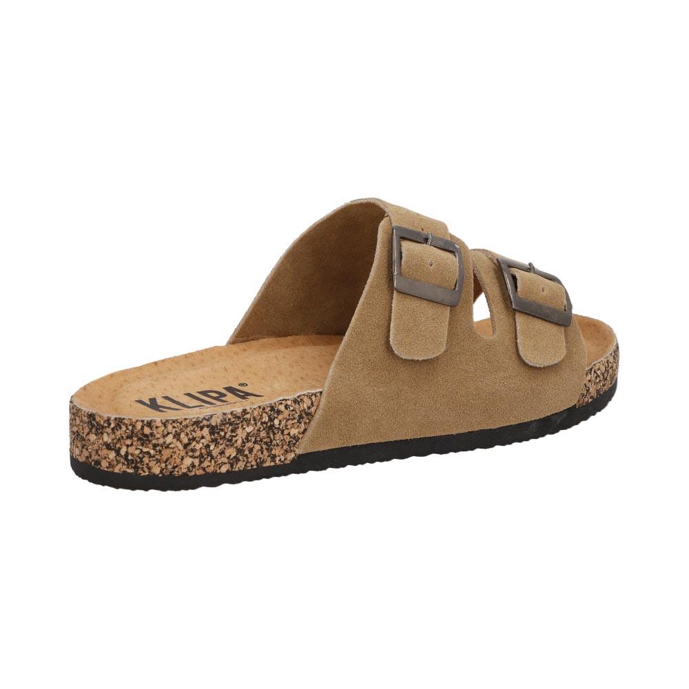 Foto 4 pulgar | Sandalia Mujer Klipa Calor Comodas Broche Beige