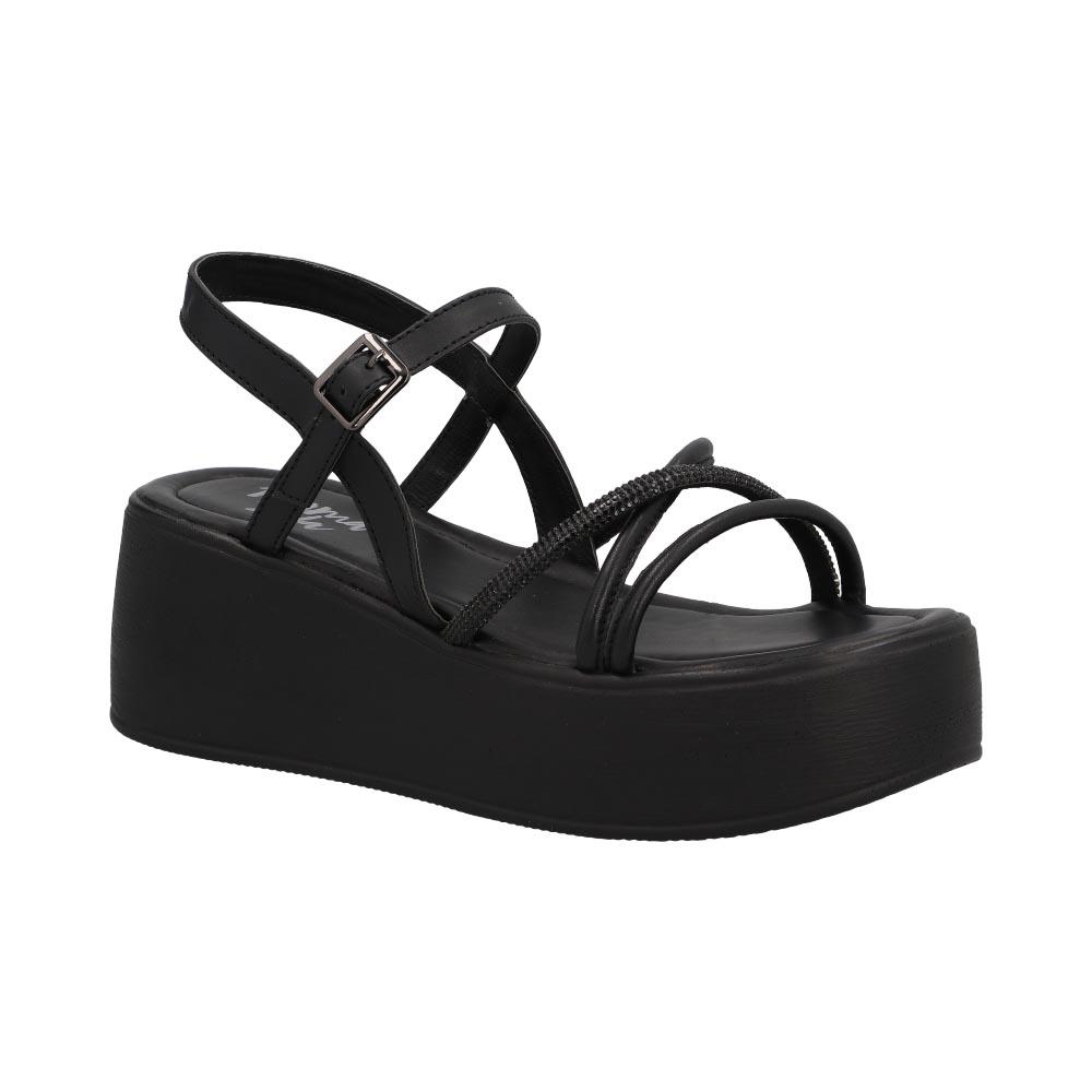 Foto 2 | Sandalias Altas Mama Lola Correas Sintetico Calor Negro