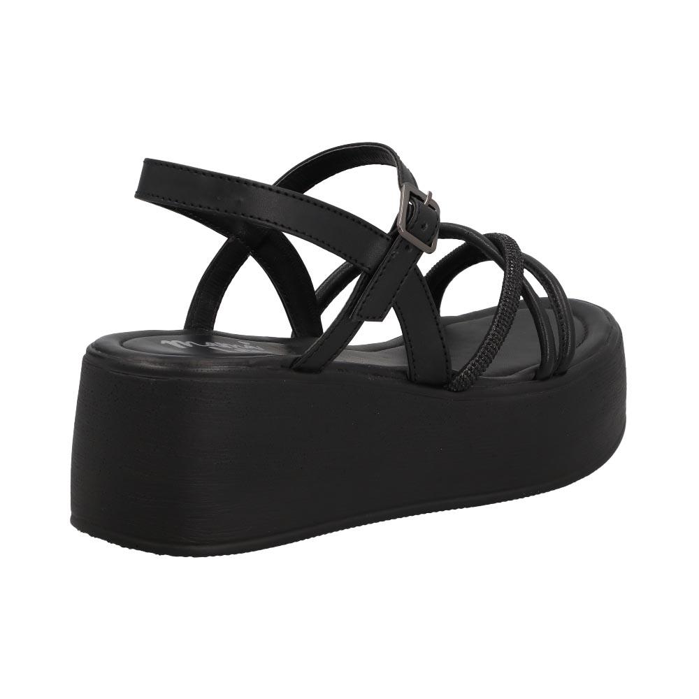 Foto 4 pulgar | Sandalias Altas Mama Lola Correas Sintetico Calor Negro