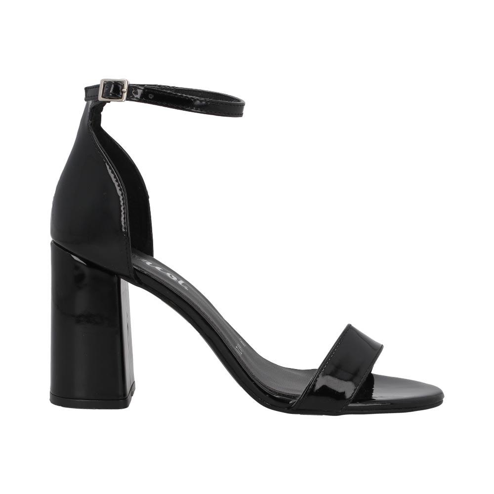 Sandalia Mujer Charol Miracol By Mama Lola Comodas Negro