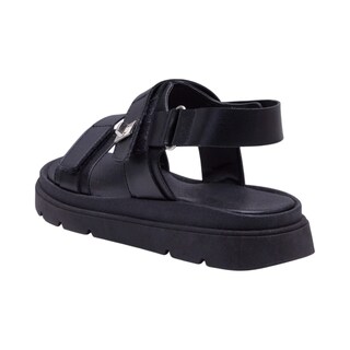 Foto 3 | Sandalia Calzado Watanabe Color Negro Plana Ajuste Velcro